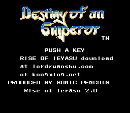 Destiny of an Emperor - Rise of Ieyasu 2.0 Title Screen